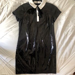 Ann Taylor Black sequin shift dress, new with tags